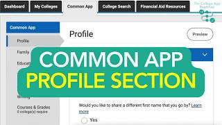 Common App Profile Section Line by Line Walkthrough: College Application Roadmap 1.4 News
