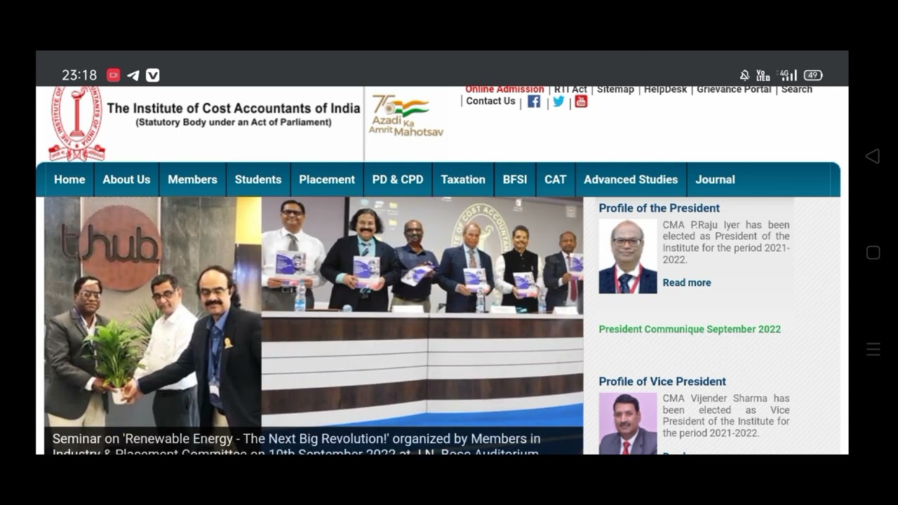 Update From ICMAI Regarding CMA Inter & Final Results ...