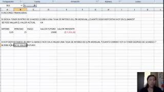APLICACIÓN DE FUNCIONES FINANCIERAS