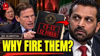 Full Kash Patel CORNERED Over 12 FBI Firings Before Iran War Update
