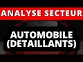 Analyse secteur  detaillants automobile