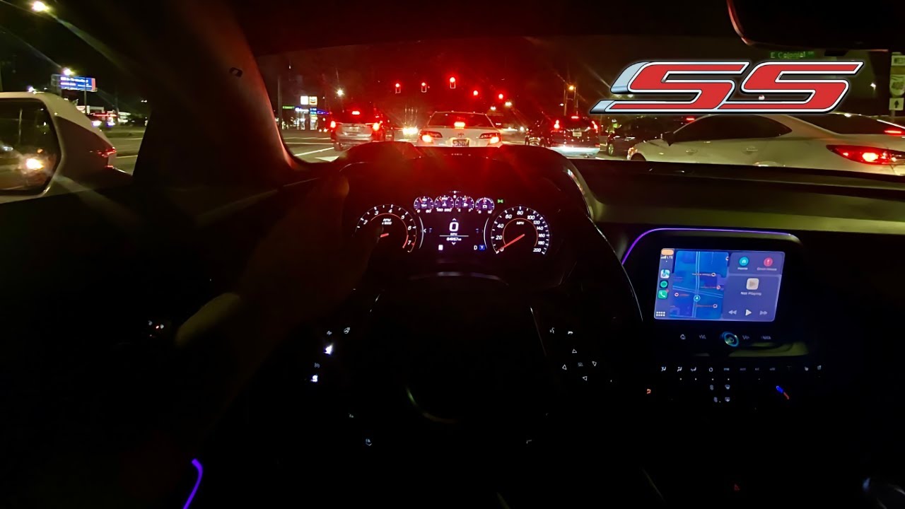 CUTTING UP IN CAMARO 2SS AT MIDNIGHT!!! - YouTube