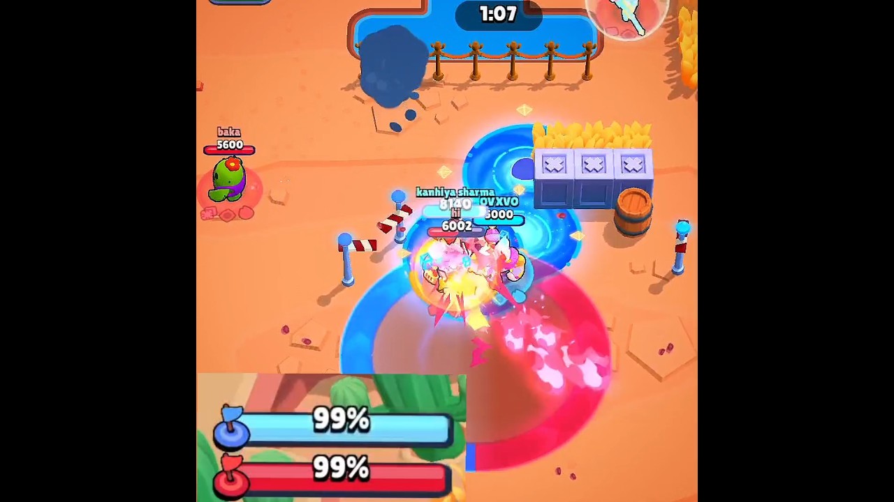 38% VS 74% HOTZONE Capture Chuck Trophy Pushing Brawl Stars