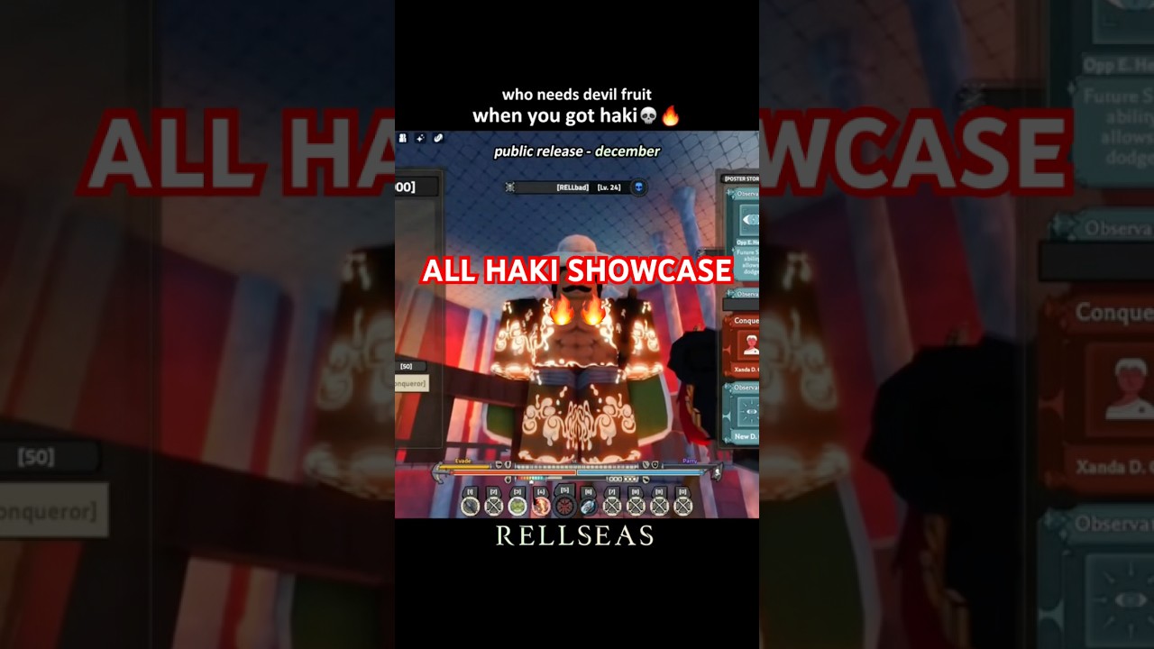 ALL HAKI SHOWCASE FOR RELL SEAS🔥🐉 