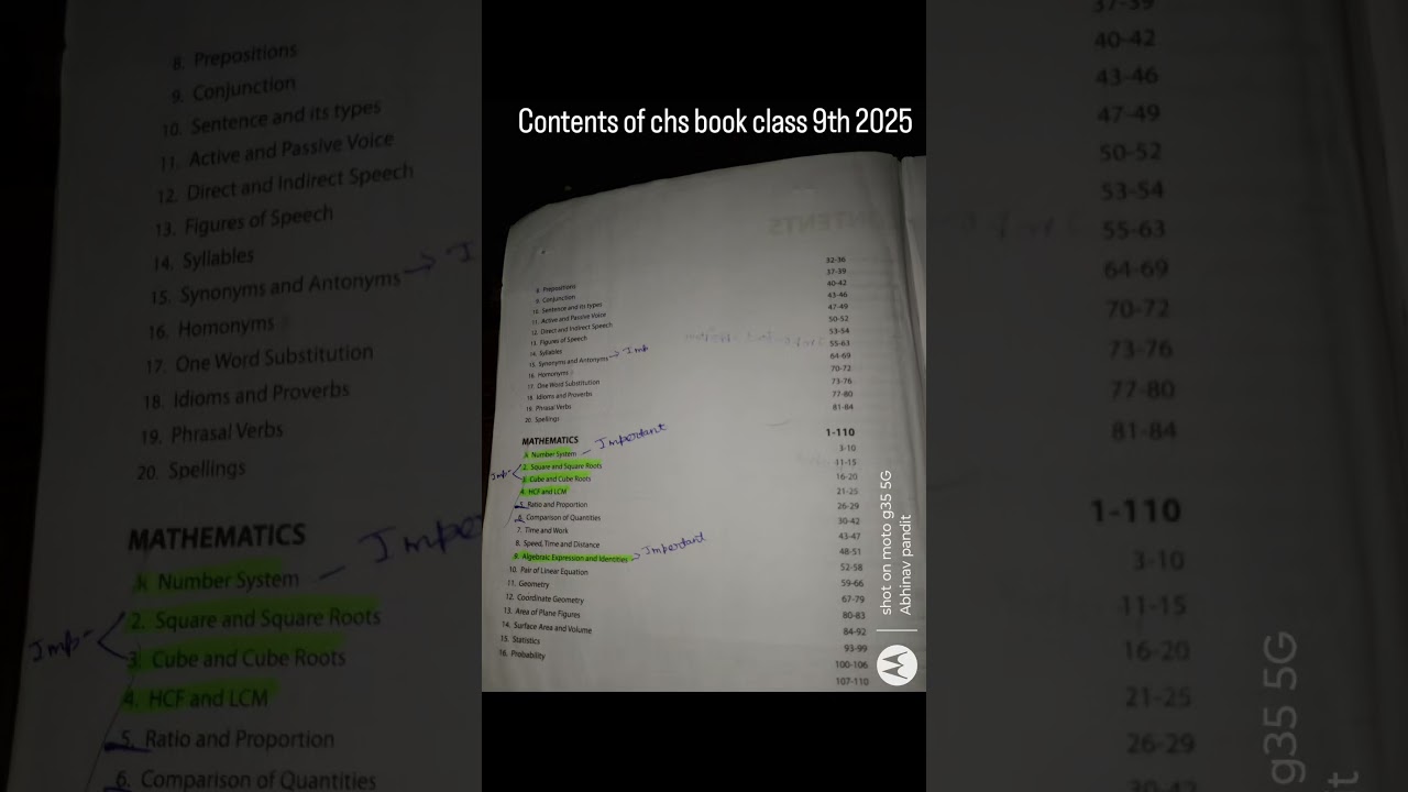 CHS book 2025 book contents 