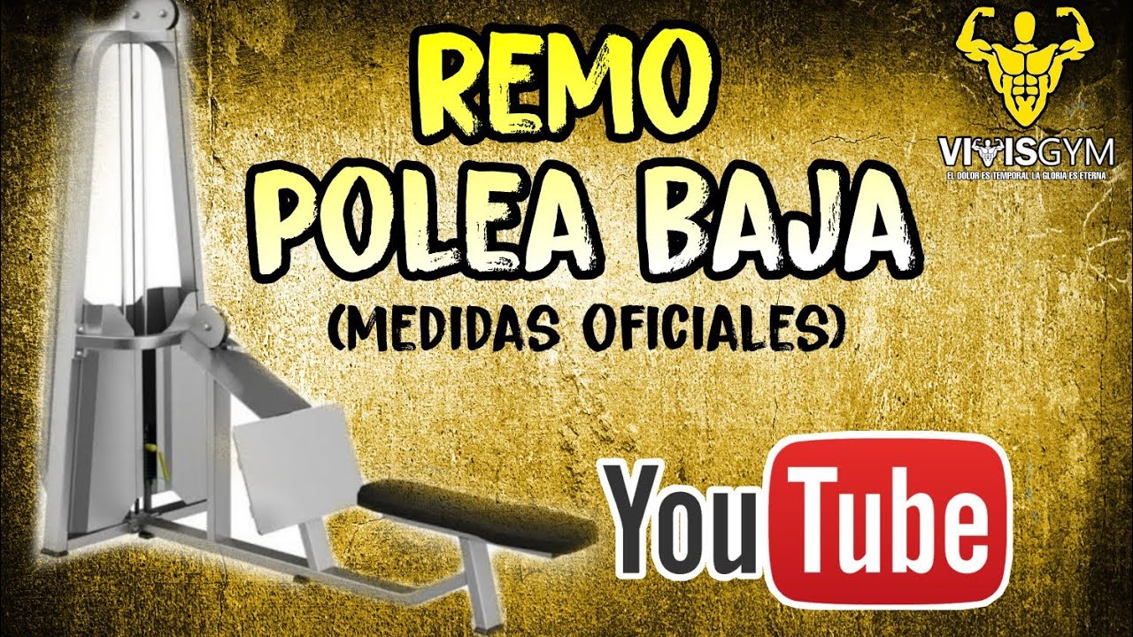 fabricación de remo polea baja para espalda //medidas oficiales