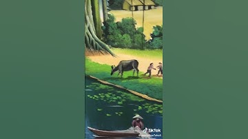 vẽ tranh tường tranh đồng quê