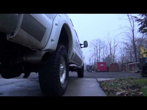2002 7.3 Powerstroke Cold Start with a backfire