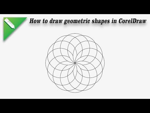 How to draw geometric shapes in Corel Draw !
