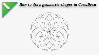 How to draw geometric shapes in Corel Draw ! Corel Draw Tips Tricks Geometric Pattern