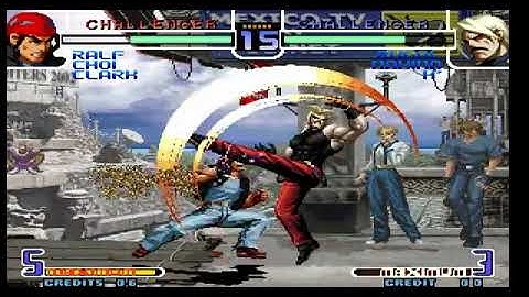 Ralf Galactica Phantom vs Rugal all Combos | KOF 2002 Magic Plus II