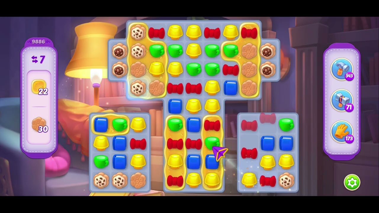 Homescapes Level 9886  -- No cheats