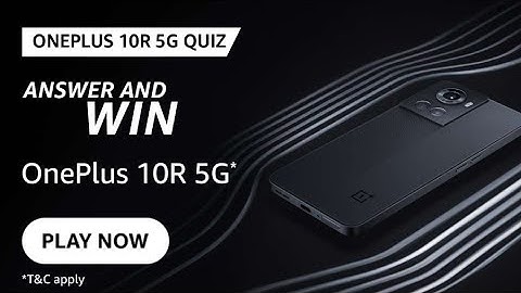 Amazon OnePlus 10R 5G Quiz Answers Today | 30 April 2022