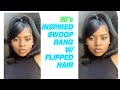 90’s inspired ||| FLIPPED HALF UP HALF DOWN SWOOP BANG TUTORIAL ||