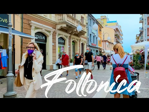 COOL FOLLONICA. Italy - 4k Walking Tour around the City - Travel Guide. trends, moda #Italy