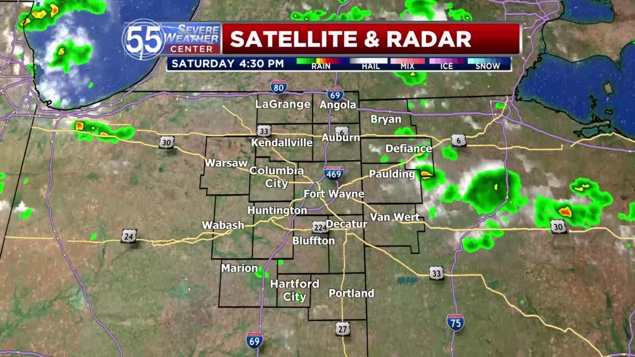 Isolated showers and thunderstorms Sunday afternoon - YouTube