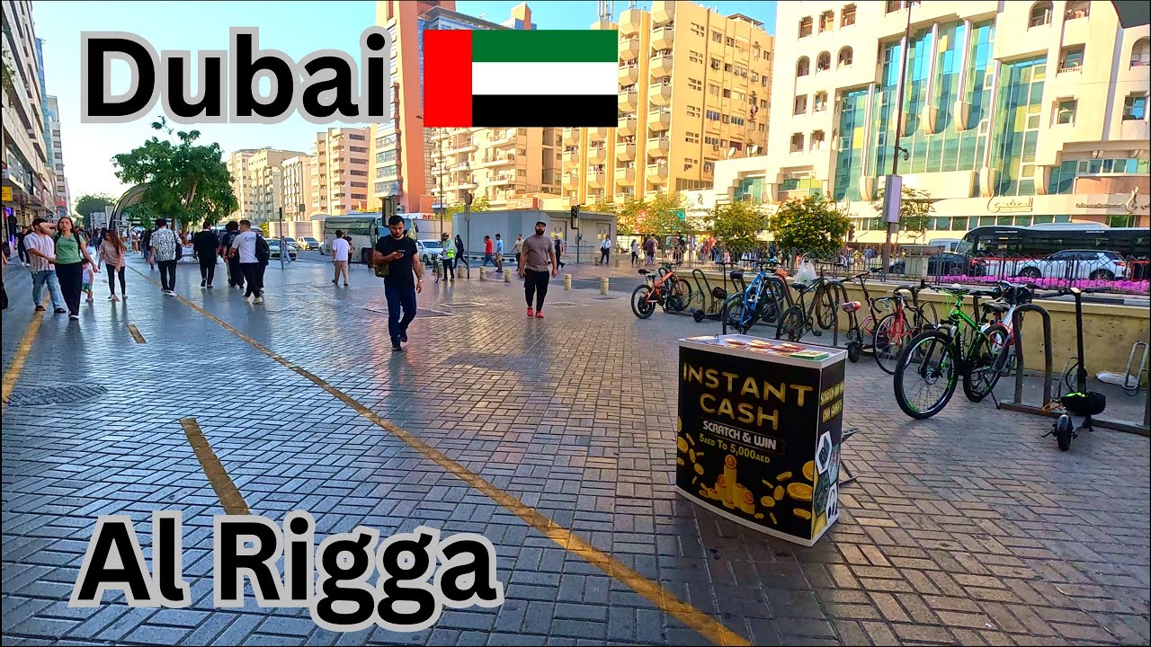 Al Rigga Dubai Walk 4K 🇦🇪 | Stunning Street Views & City Life - YouTube