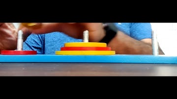 The Tower of Hanoi (also called the Tower of Brahma) #brainteaser #game