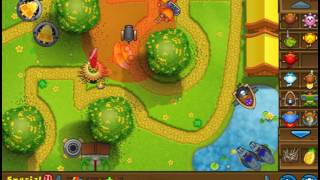 Bloons Tower Defense 5 Wattle Trees Hard Rounds 1-85 No Lives Lost NLL
