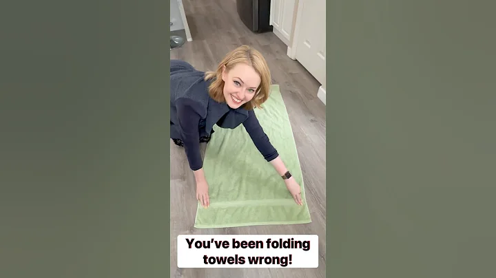 You’ve been folding towels wrong #homedecor #lifehack #hack