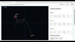 Full Three Body Gravity Simulator 12 Update