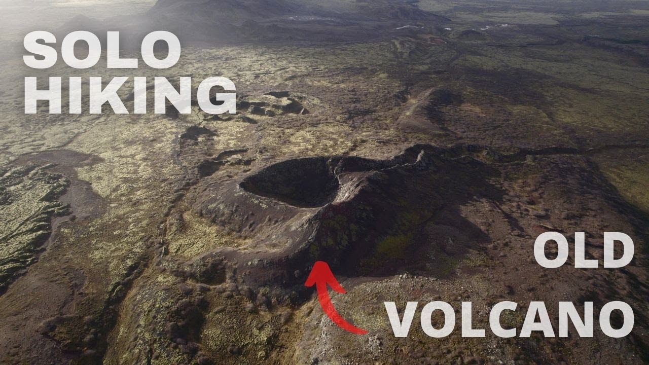 Solo hiking an OLD VOLCANO in Iceland — Burfell — video poster