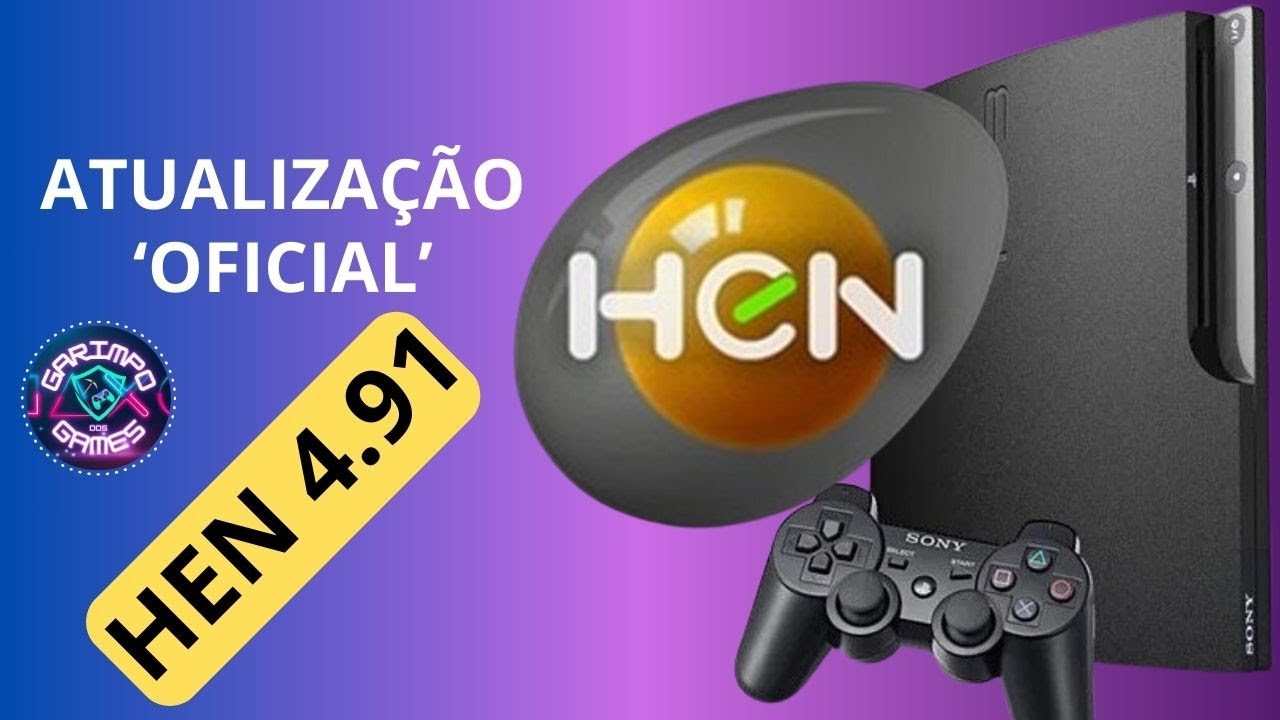 COMO INSTALAR ATUALIZAÇÃO HEN 4.91 PS3 - YouTube