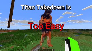 Beating the Titan in Minecraft (Cinematic)