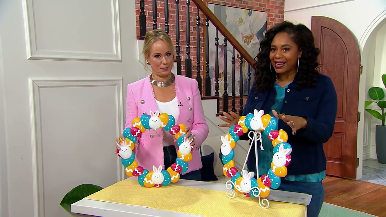 Temp-tations 16" Resin Figural Spring Wreath on QVC