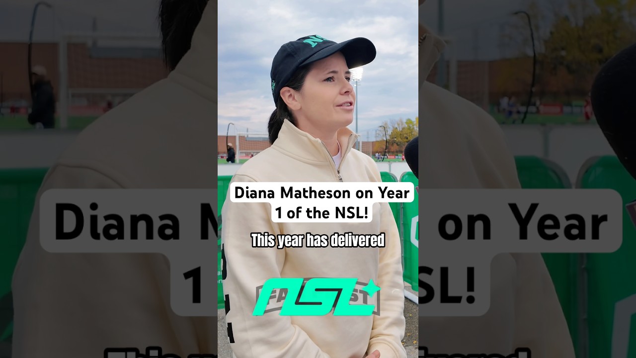Co-Founder and Chief Growth Officer of the @NorthernSuperLeague Diana Matheson on Year 1! #soccer