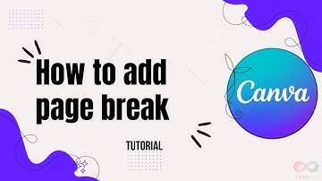 How to add page breaks in Canva