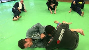 Scissor Sweep from Scissor Half Guard