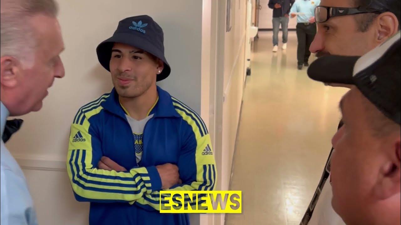 Pro boxing fight night behind the scene referee instructions locker