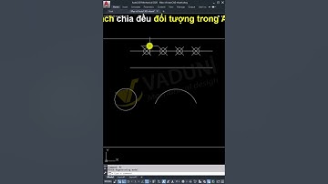 2 cách chia đều đối tượng trong AutoCAD siêu hay có thể bạn chưa biết #vaduni, #autocad #hocautocad