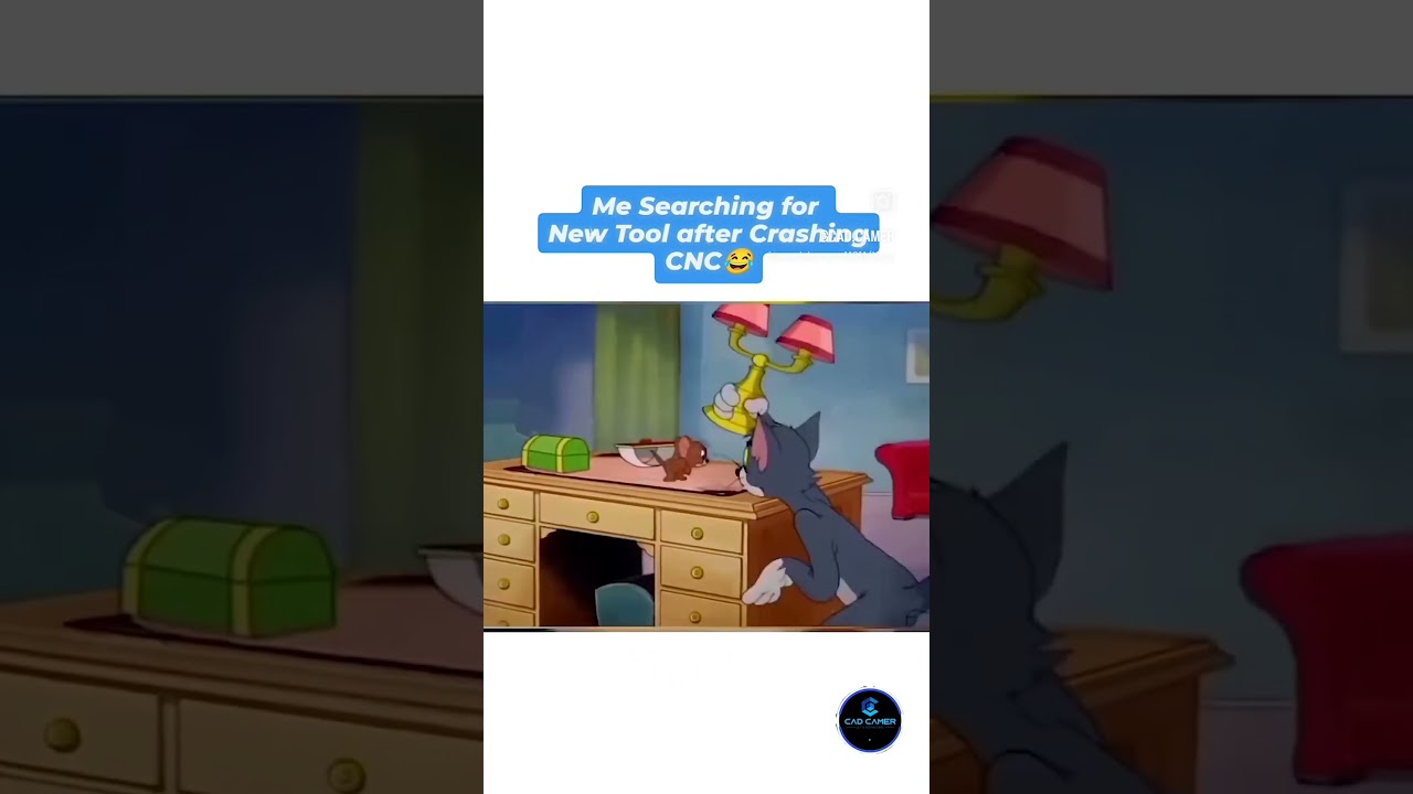 Me searching for new tool after CNC Crash #shorts #cnc #mech #tech #cam #crash #machine #cncmachine