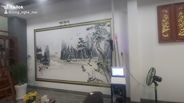 máy vẽ tranh 3d. máy vẽ tranh tường.