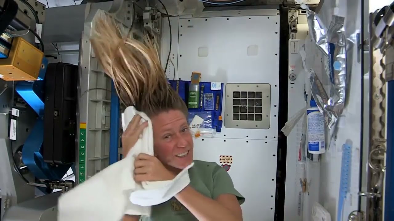 Karen Nyberg Shows How You Wash Hair in Space | NASA unimaginable life | NASA Explorations |