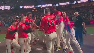 Patrick Bailey Hits a Walk Off Grand Slam vs Dodgers!