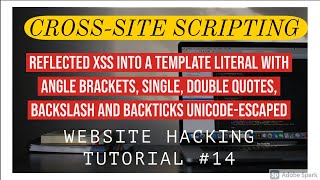 Reflected XSS into a template literal with angle brackets ,quotes, backslash, backticks