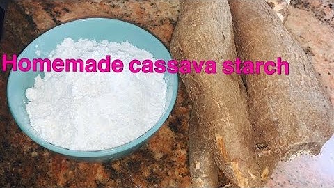 How to make cassava|tapioca starch at home/ #food #food