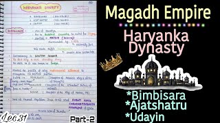 Magadh Empire--Haryanaka Dynasty || Ancient History || Lec.31 || An Aspirant !