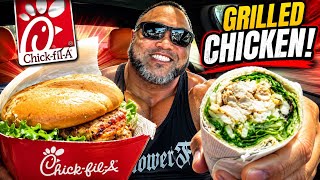 Chick-fil-a Grilled chicken sandwich & grilled chicken wrap.