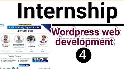 Internship Session 04 WordPress Web Development By Sir Sohail Qayyumpl