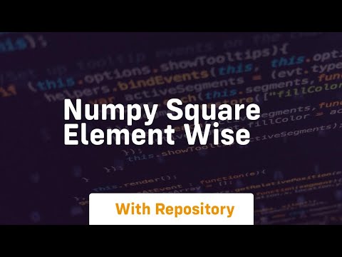 numpy square element