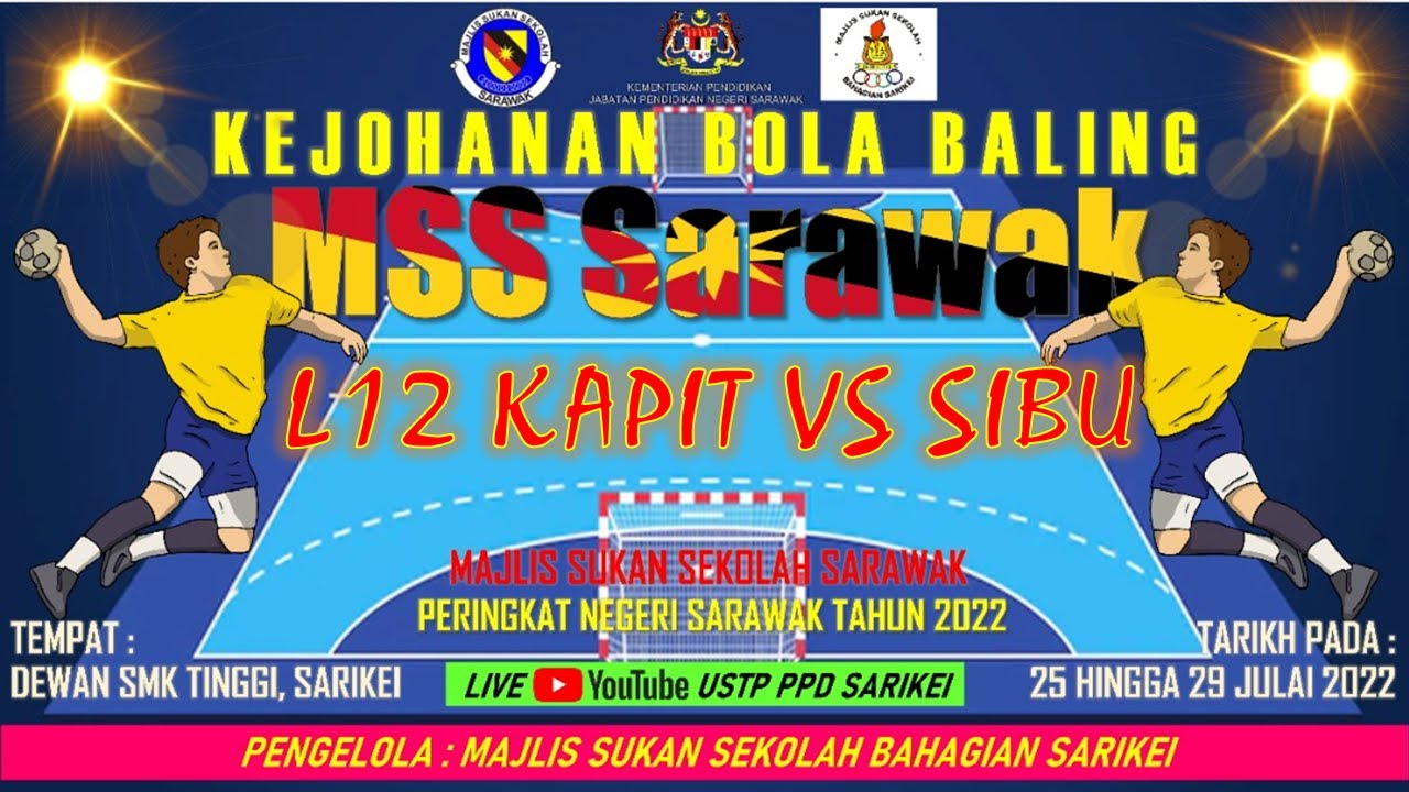 L12 KAPIT  VS SIBU KEJOHANAN BOLA BALING  MSS SARAWAK TAHUN 2022