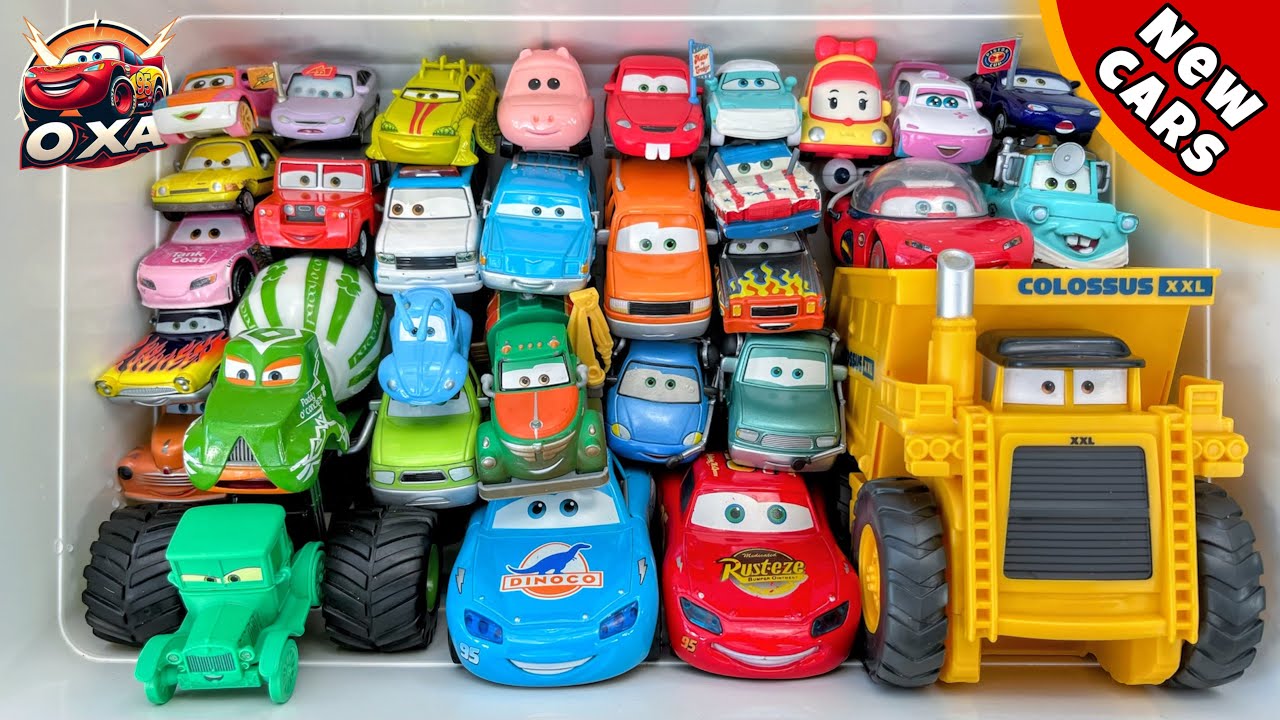 Lot of Disney Pixar Cars Unboxing Review | Lightning Mcqueen Bubble RC Cars | Sliding Cars ASMR