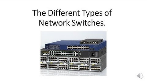The Different Types of Network Switches.