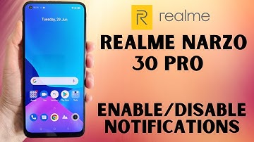 Realme Narzo 30 Pro Apps Notification Settings | Enable / Disable notifications in realme