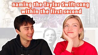 GUESSING TAYLOR SWIFT SONGS WITHIN A SECOND (my one talent)