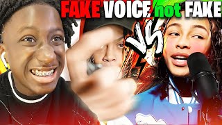 RAPPERS REAL VOICE VS THEIR RAPPING VOICE! (Shocking)